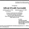 Seewaldt Alfred 1936-2003 Todesanzeige